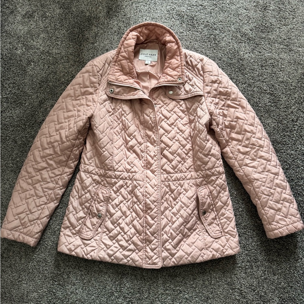 Cole Haan Women's Quilted Jacket - Pink